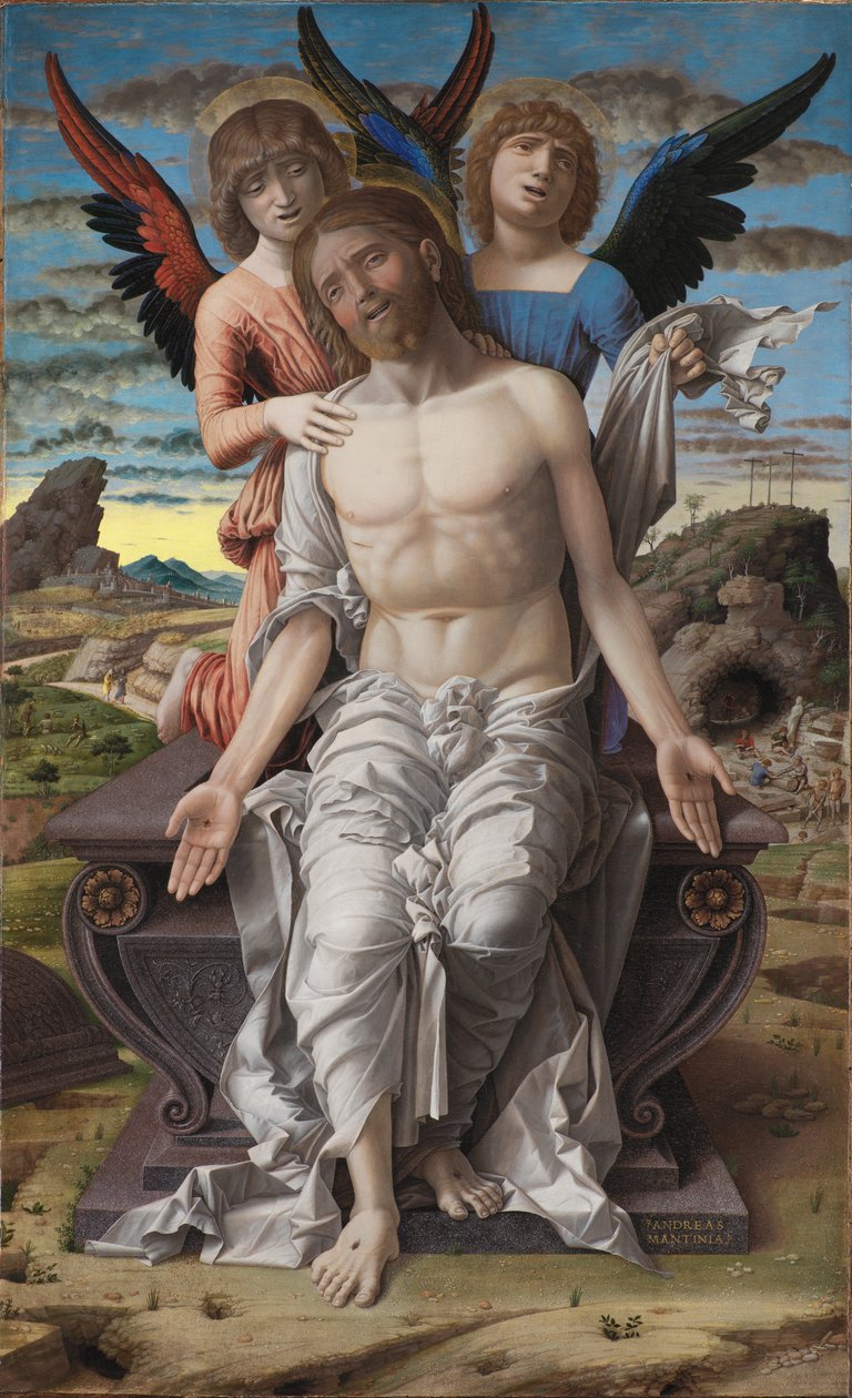 Chrystus jako cierpiący Odkupiciel autorstwa Andrea Mantegna