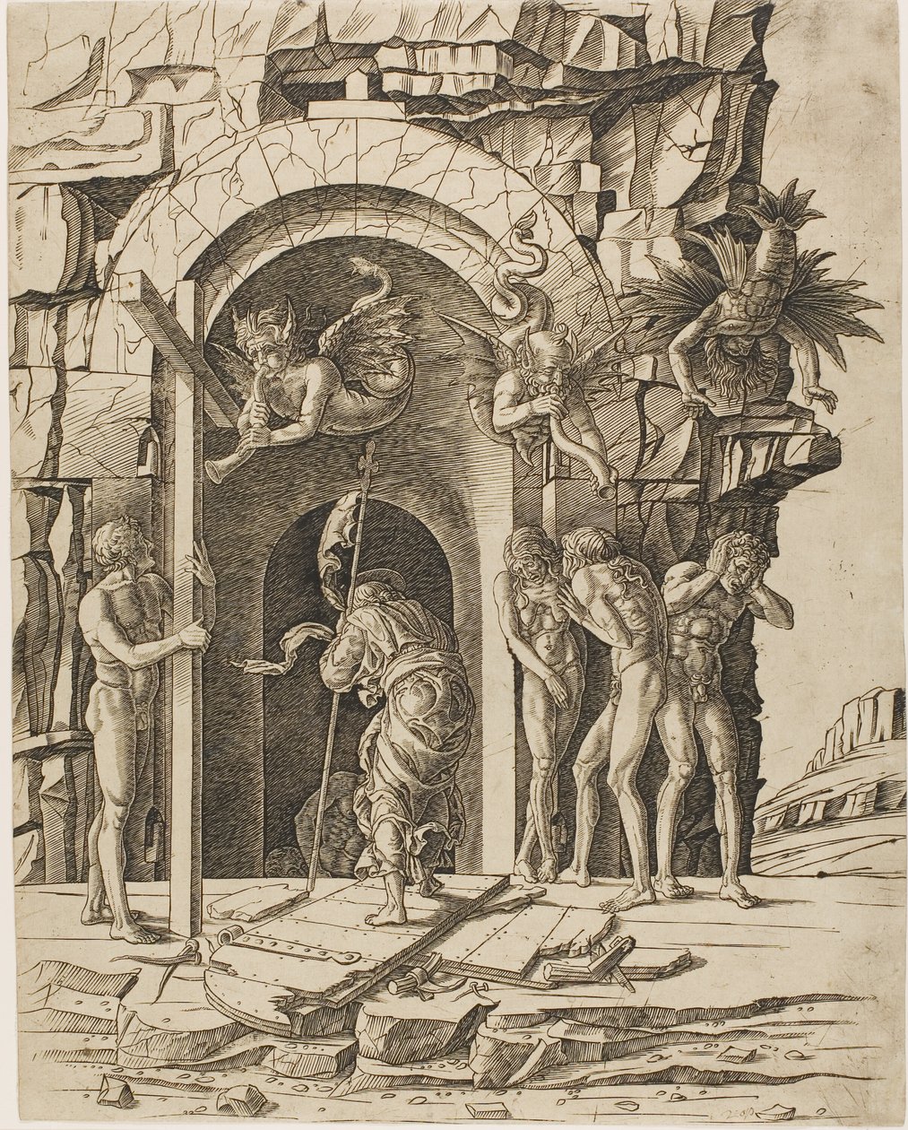 Zejście do Limbo autorstwa Andrea Mantegna