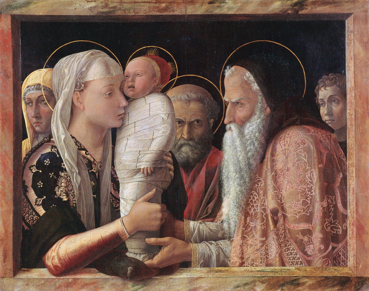 Die Darbietung Christi im Tempel Przedstawienie w świątyni autorstwa Andrea Mantegna