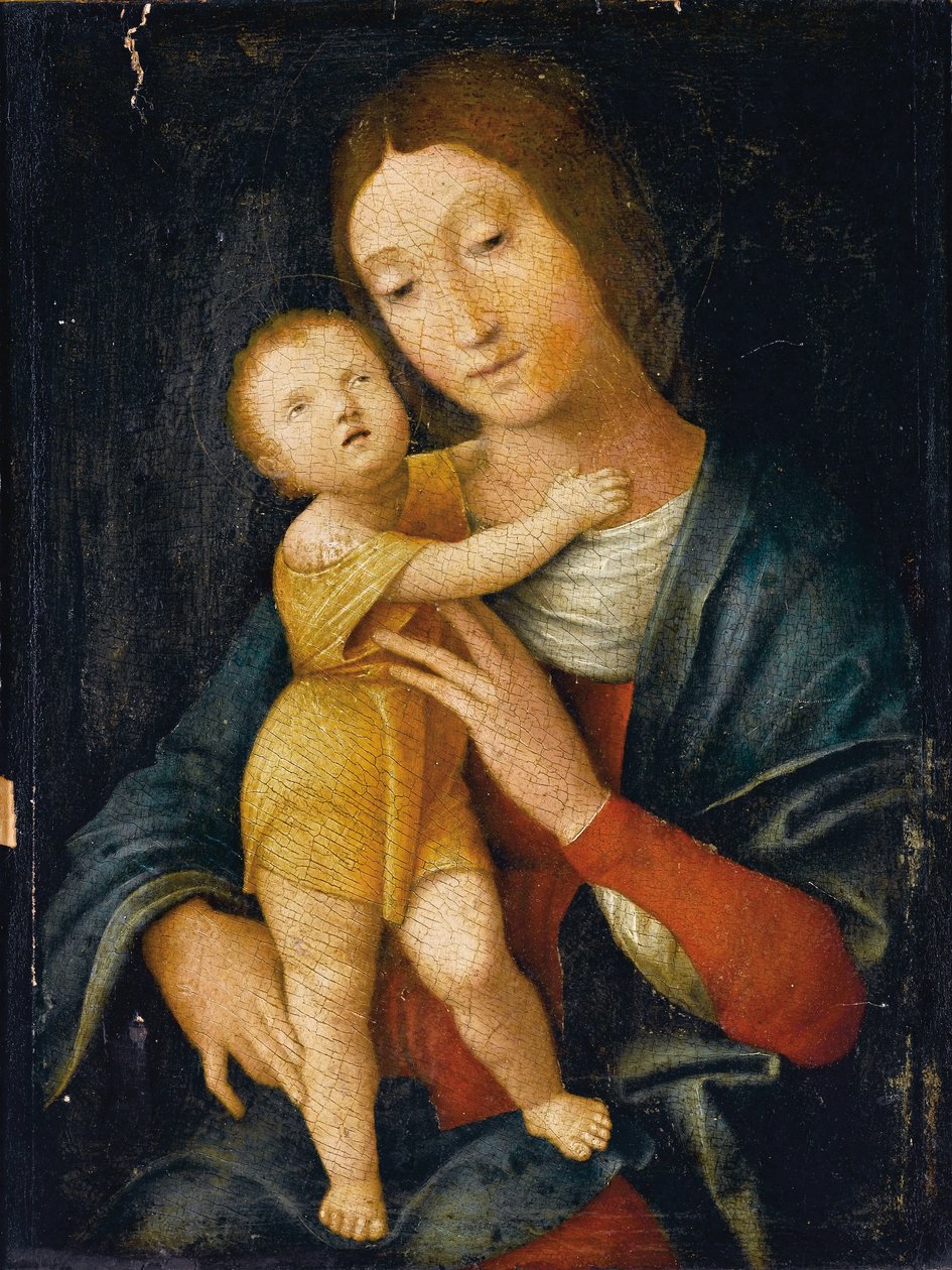 Madonna i dziecko autorstwa Andrea Mantegna