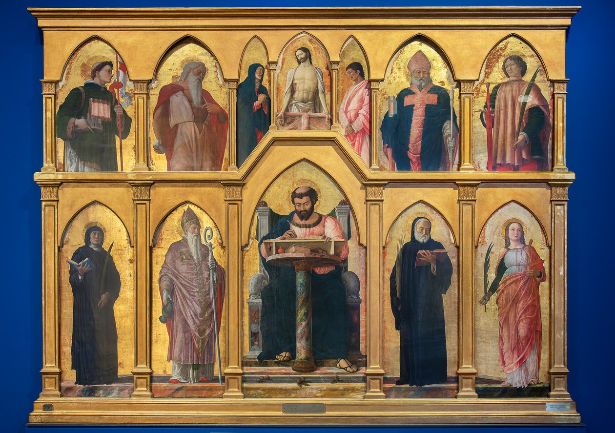 Poliptyk św Łukasza, 1453-55 autorstwa Andrea Mantegna