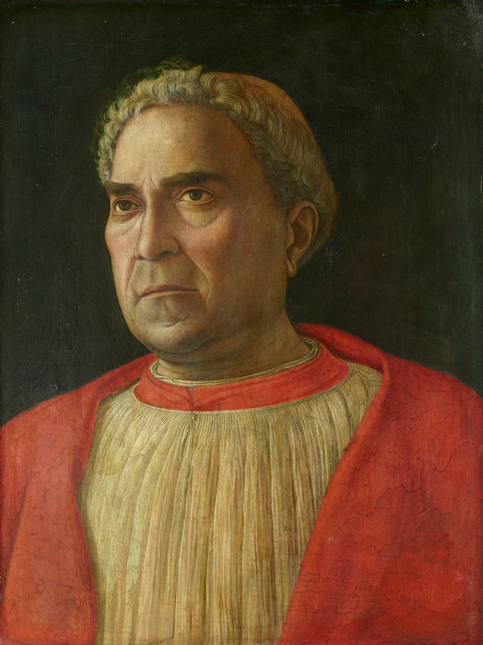 Portret kardynała Lodovica Trevisana autorstwa Andrea Mantegna