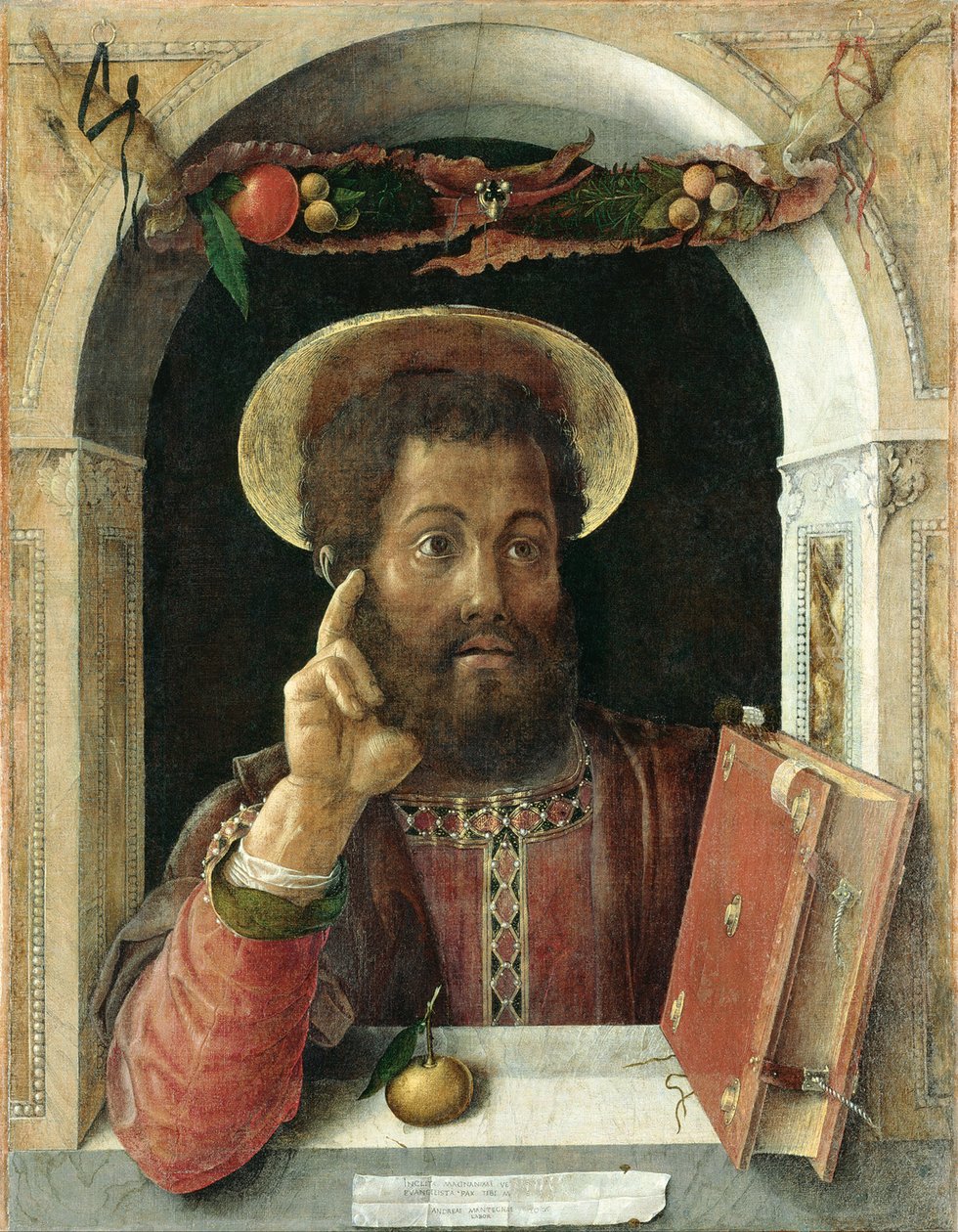 Św. Marek Ewangelista, ok. 1450 r. (technika mieszana na płótnie) autorstwa Andrea Mantegna