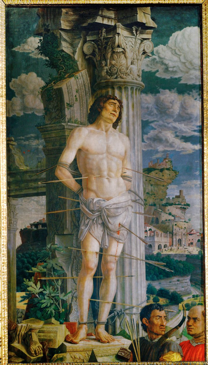 Święty Sebastian, namalowany dla rodziny Gonzaga z Mantui ... autorstwa Andrea Mantegna