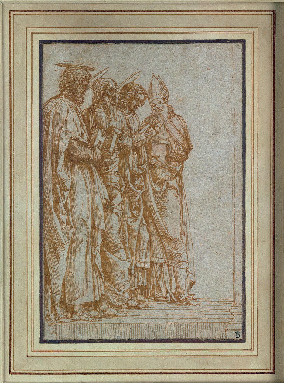 Święci Piotr, Paweł, Jan Ewangelista i Zenon autorstwa Andrea Mantegna