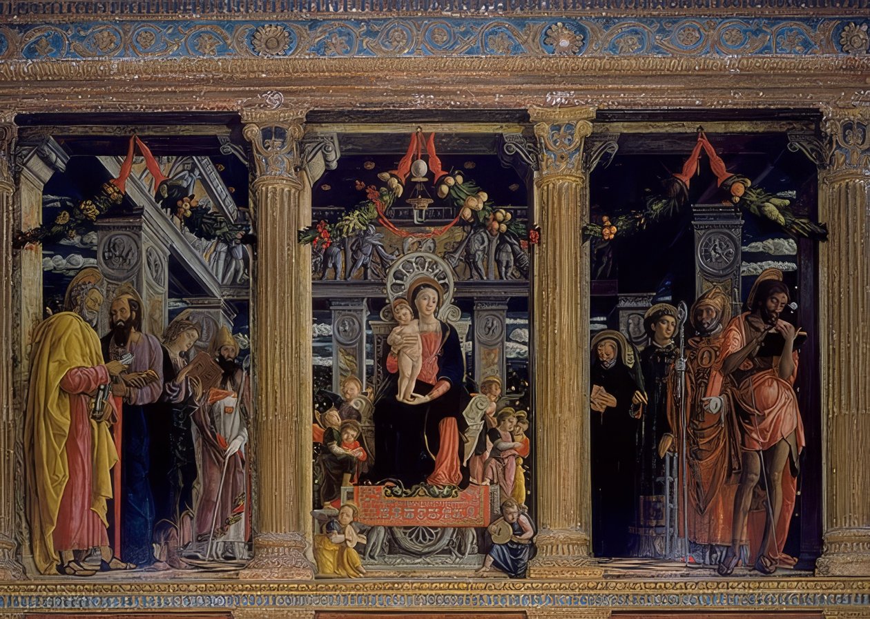 San-Zeno-Altar. 1457-1460 autorstwa Andrea Mantegna