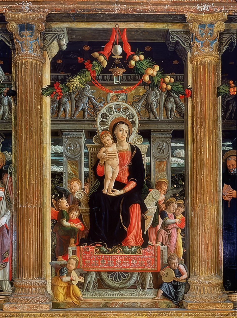 Ołtarz San Zeno. Panel centralny. 1457-1460 autorstwa Andrea Mantegna