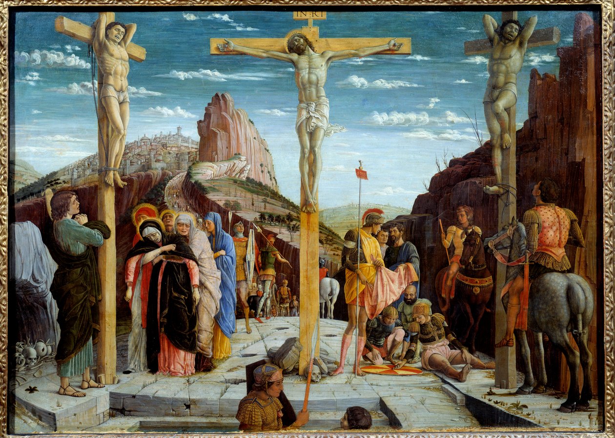 Kalwaria Obraz Andrei Mantegny (1431-1506) XV w. Niedz. 0,76x0,96 m - Kalwaria. Obraz Andrei Mantegny (1431-1506) autorstwa Andrea Mantegna