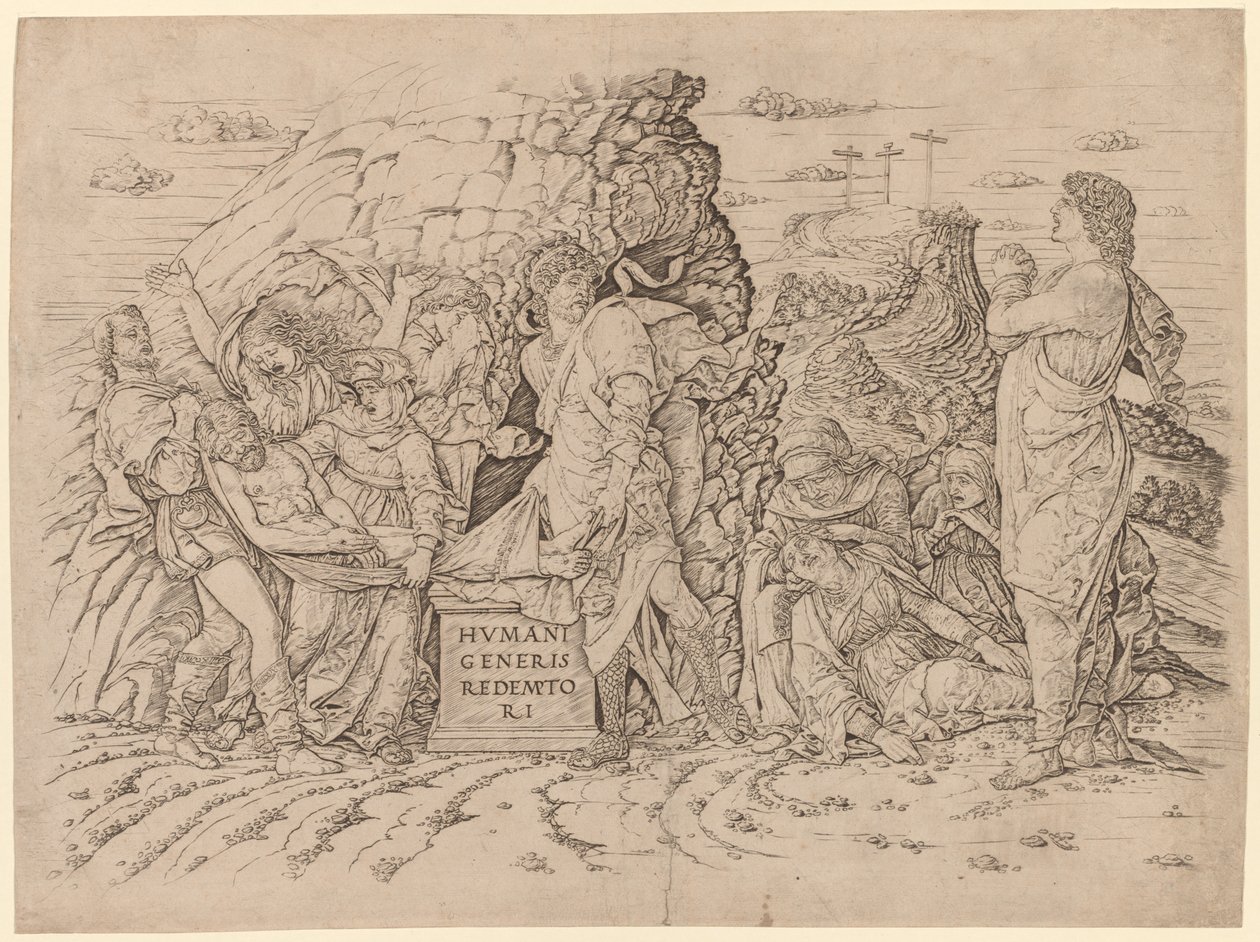 Złożenie do grobu autorstwa Andrea Mantegna