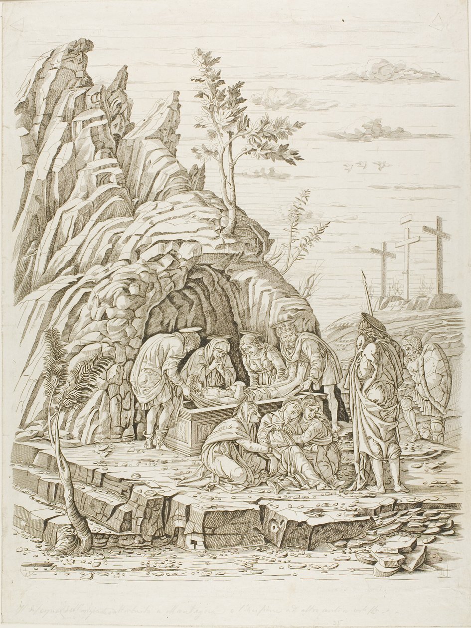 Złożenie do grobu autorstwa Andrea Mantegna