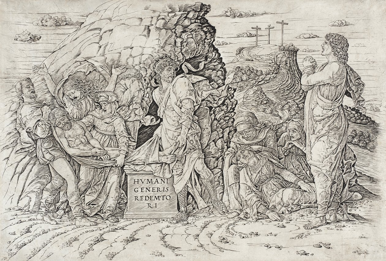 Złożenie do grobu autorstwa Andrea Mantegna