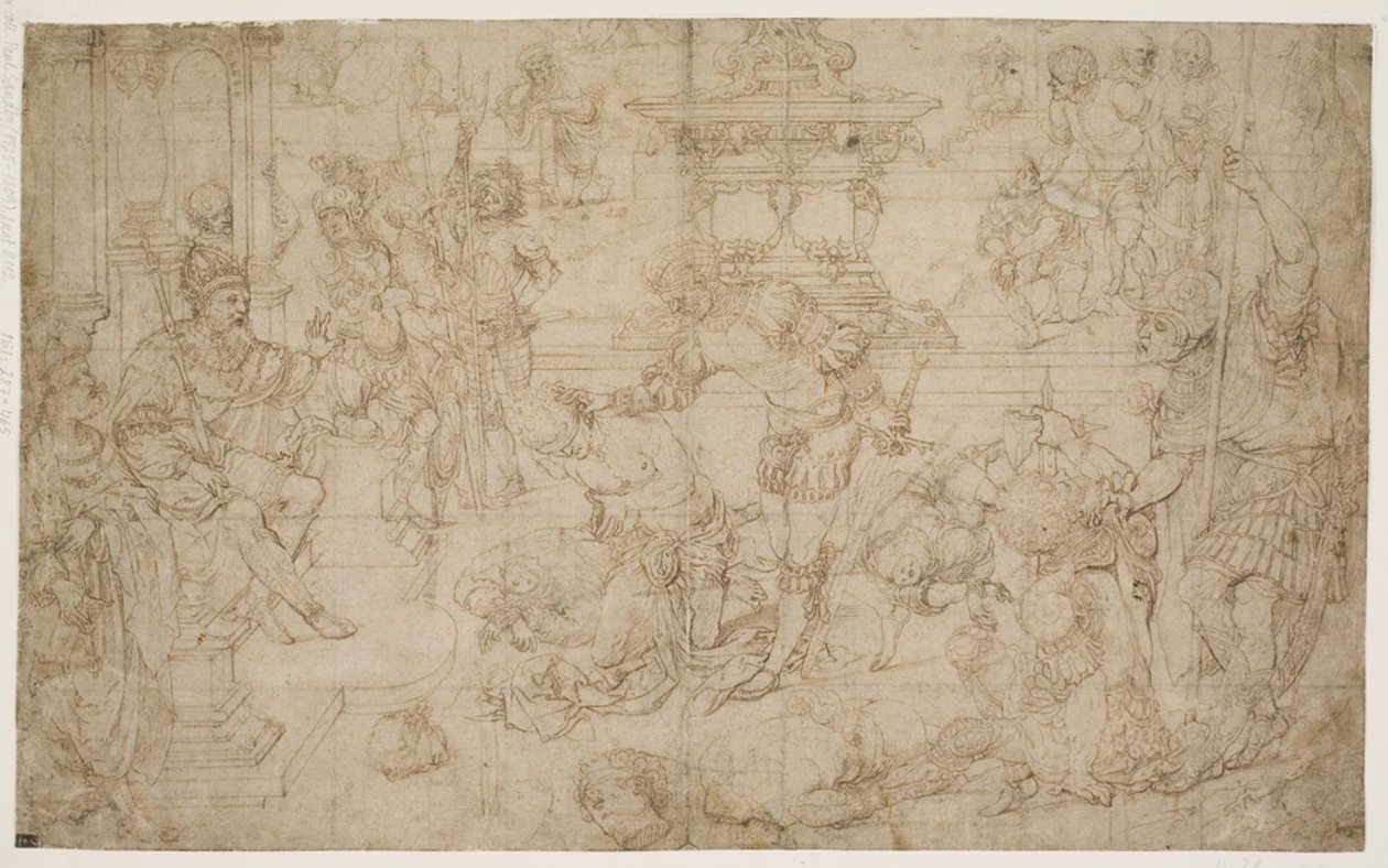 Męczeństwo dziesięciu tysięcy chrześcijan autorstwa Andrea Mantegna