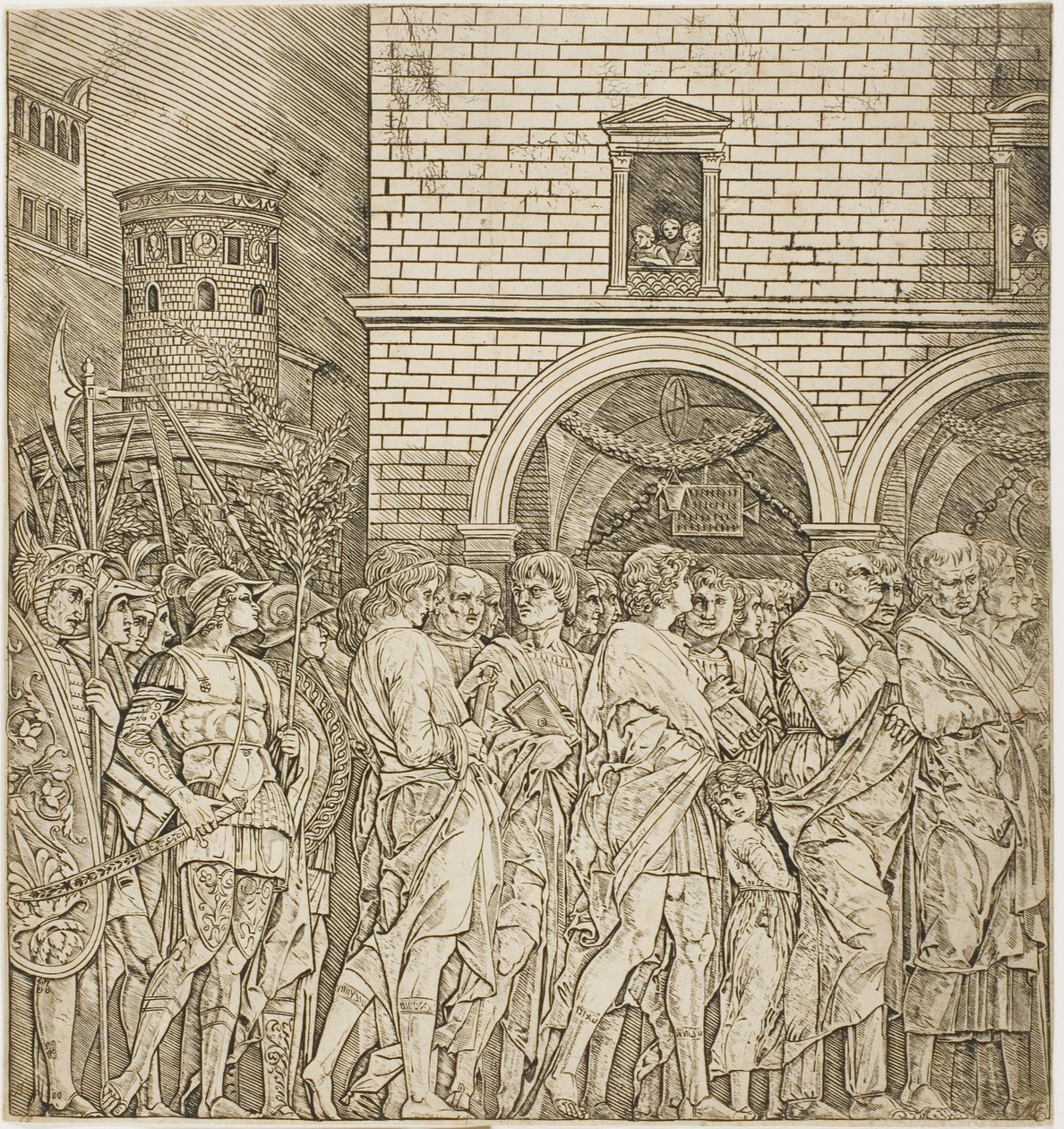 Senatorowie z Triumfu Cezara autorstwa Andrea Mantegna