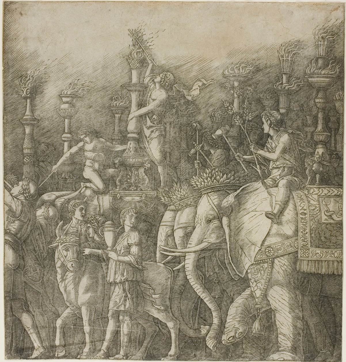 Triumf Juliusza Cezara autorstwa Andrea Mantegna