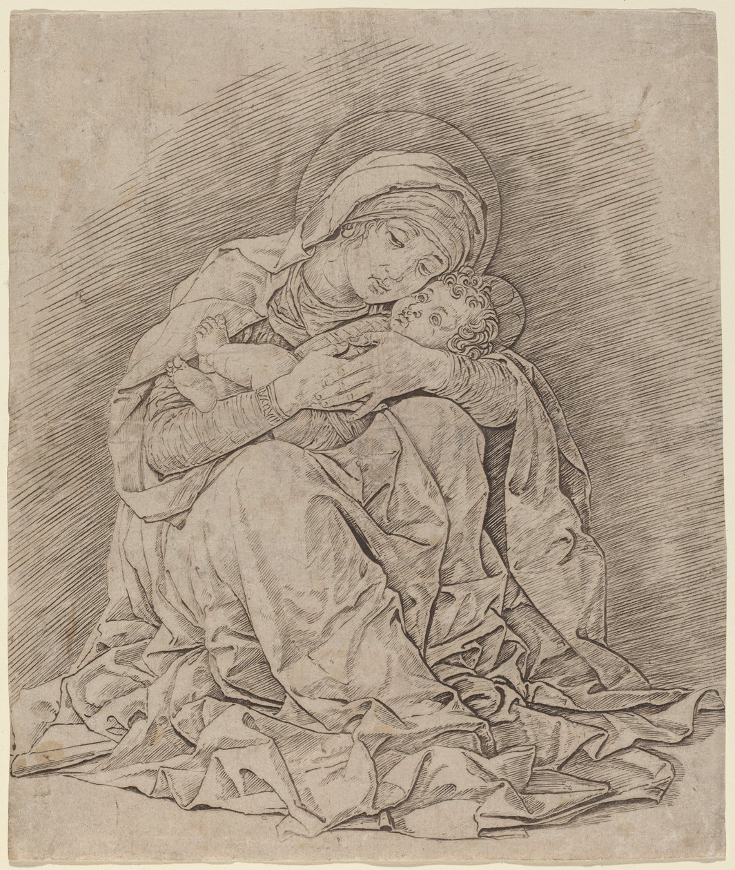Dziewica i Dziecko autorstwa Andrea Mantegna