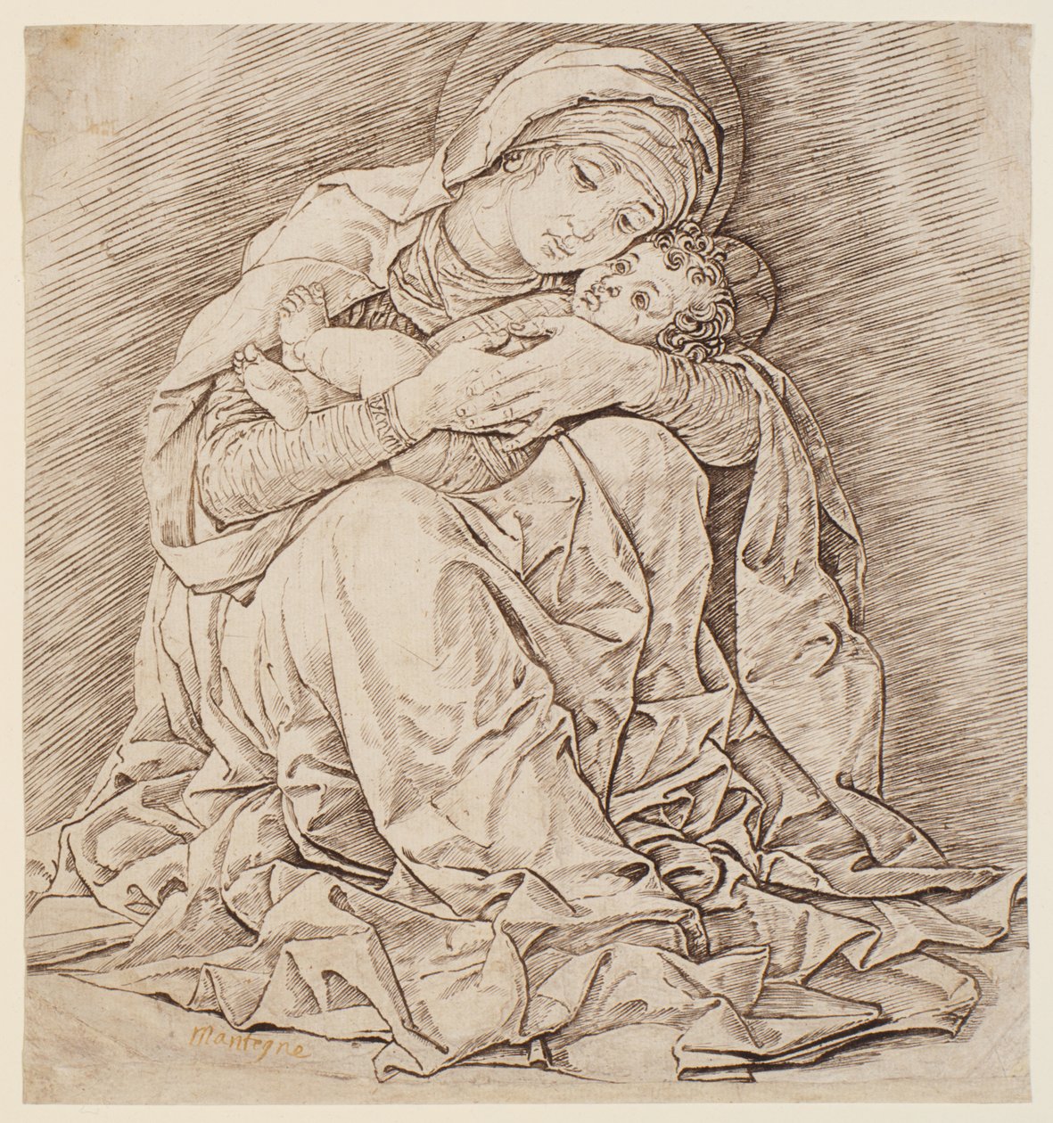 Matka Boska z Dzieciątkiem autorstwa Andrea Mantegna