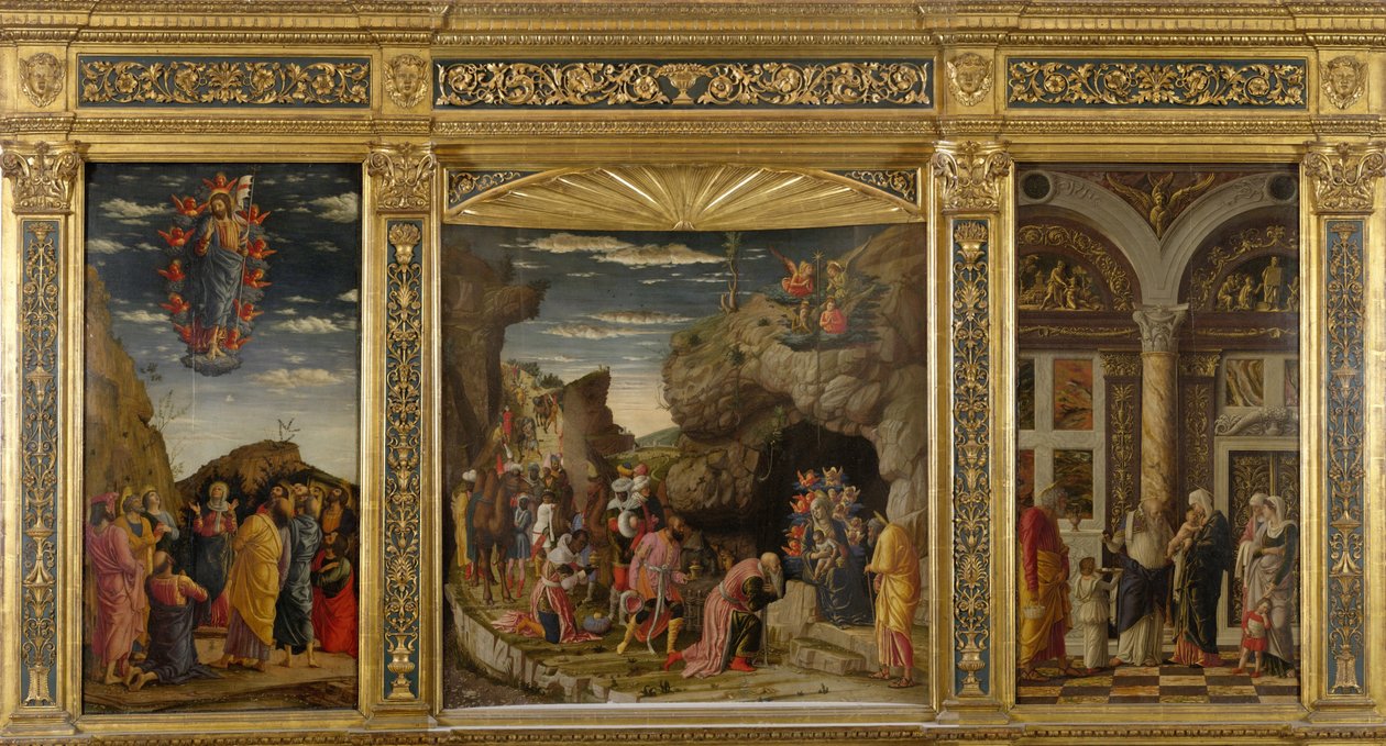 Tryptyk z Uffizi Tryptyk Uffizi, ok. 1463-1464. autorstwa Andrea Mantegna
