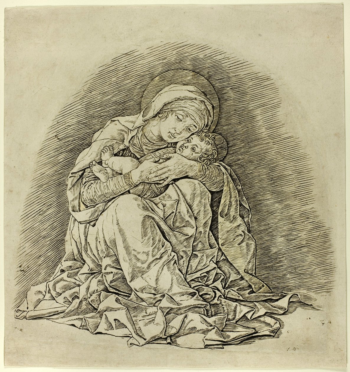 Dziewica z Dzieciątkiem autorstwa Andrea Mantegna