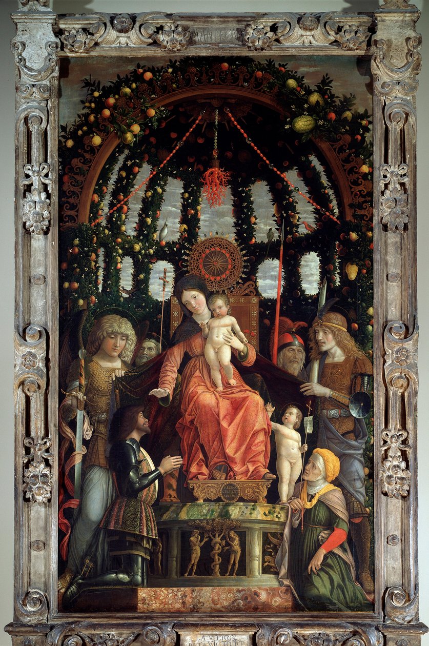 Dziewica Zwycięstwa (Ołtarz Zwycięstwa) autorstwa Andrea Mantegna