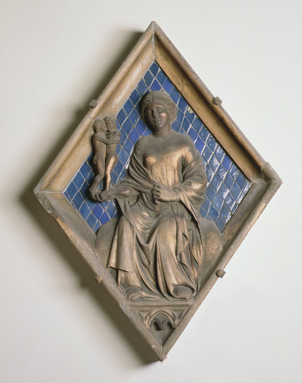 Wenus, reliefowa płytka z Campanile (ceramiczna i marmurowa) autorstwa Andrea Pisano