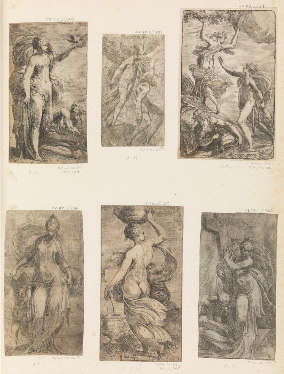 Apollo i Daphne, ca. 1538-40 . autorstwa Andrea Schiavone