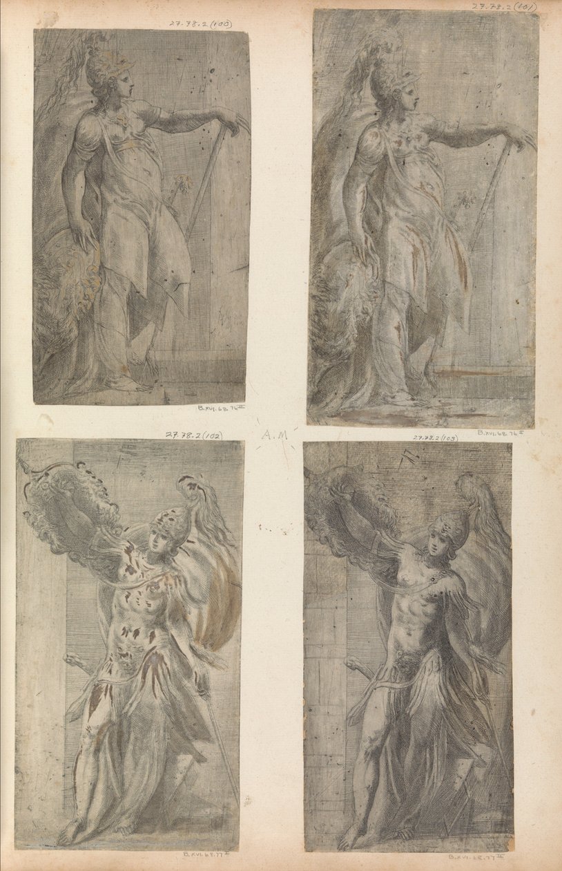 Bellona, ​​ca. 1546-52. autorstwa Andrea Schiavone