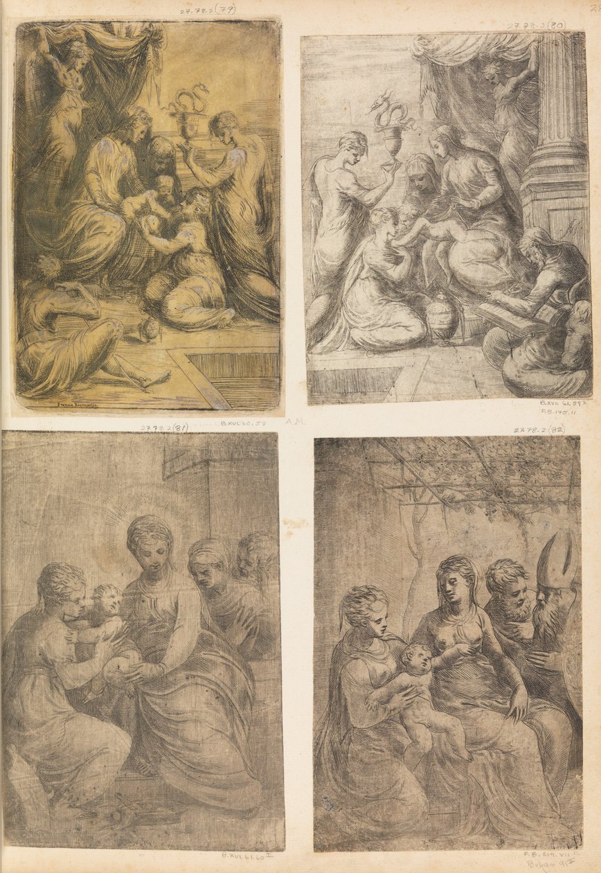 Madonna ze świętymi, ca. 1548-52. autorstwa Andrea Schiavone