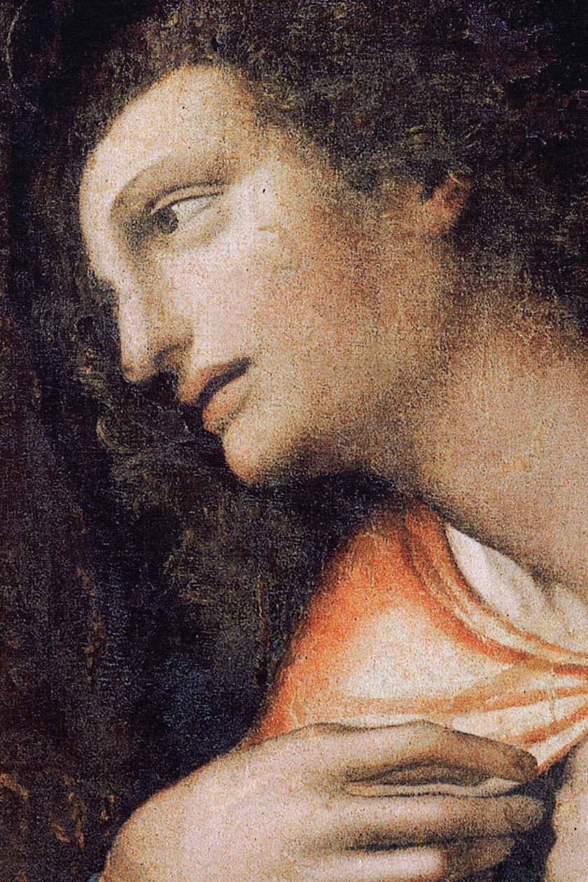 Opactwo (Opactwo Tongerlo). Obraz. Ostatnia Wieczerza. 1506-1507. Szczegół (obraz) autorstwa Andrea Solario