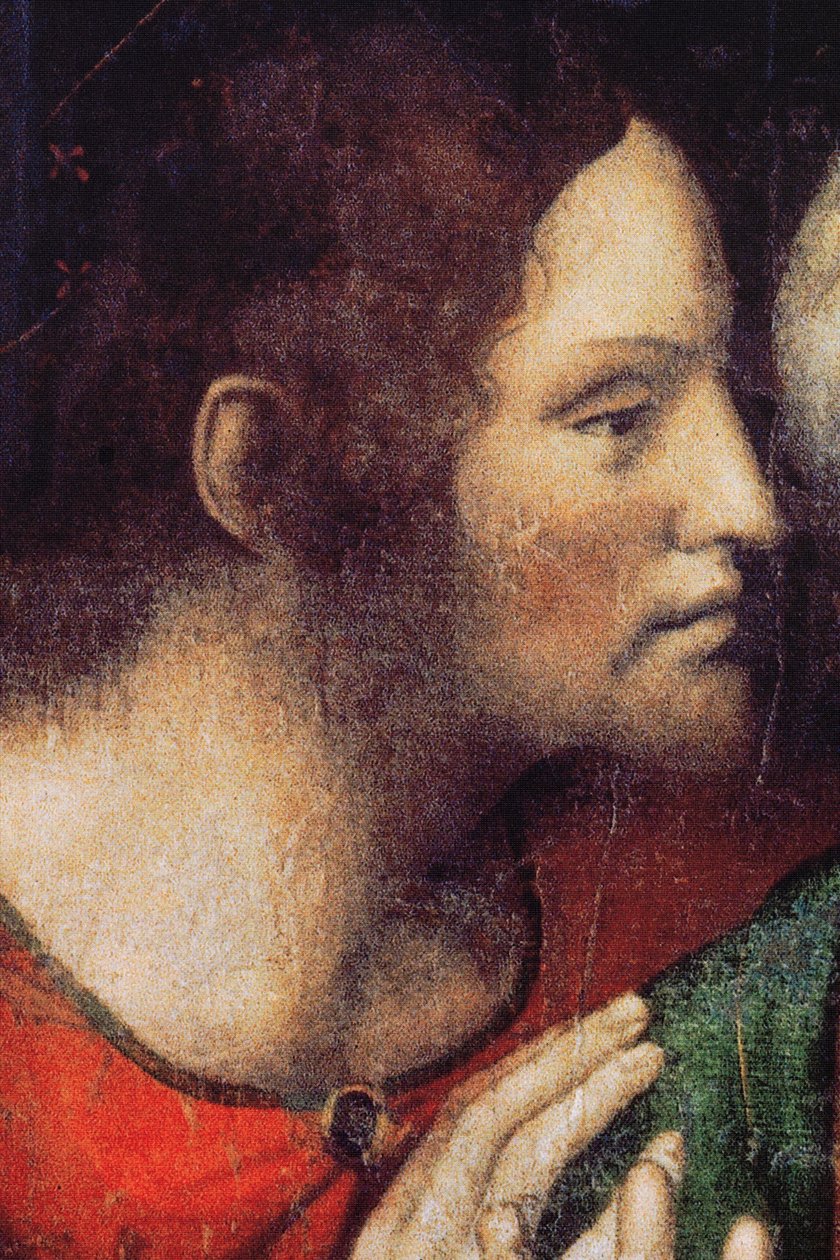 Opactwo (Opactwo Tongerlo). Obraz. Ostatnia Wieczerza. 1506-1507. Szczegół (obraz) autorstwa Andrea Solario