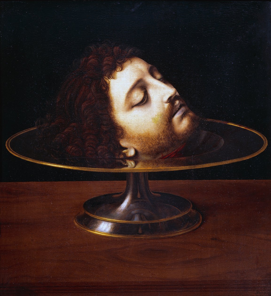 Głowa św. Jana Chrzciciela autorstwa Andrea Solario