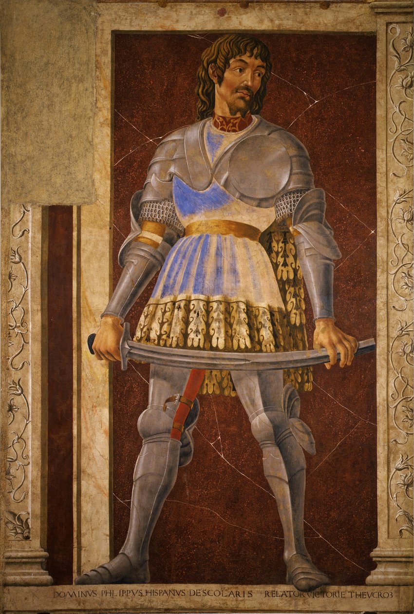 Pippo Spano, Niccolò Acciaiuoli, Francesco Petrarca autorstwa Andrea del Castagno