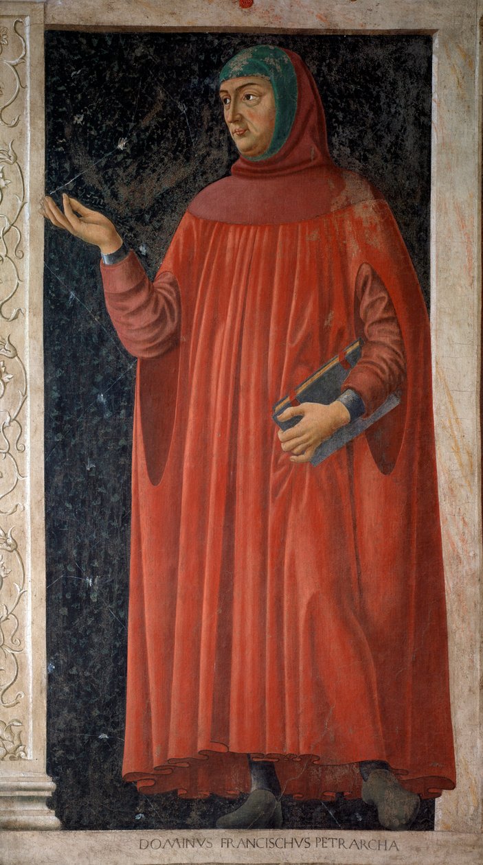Portret Francesco Petrarca (świeży, ok. 1451) autorstwa Andrea del Castagno