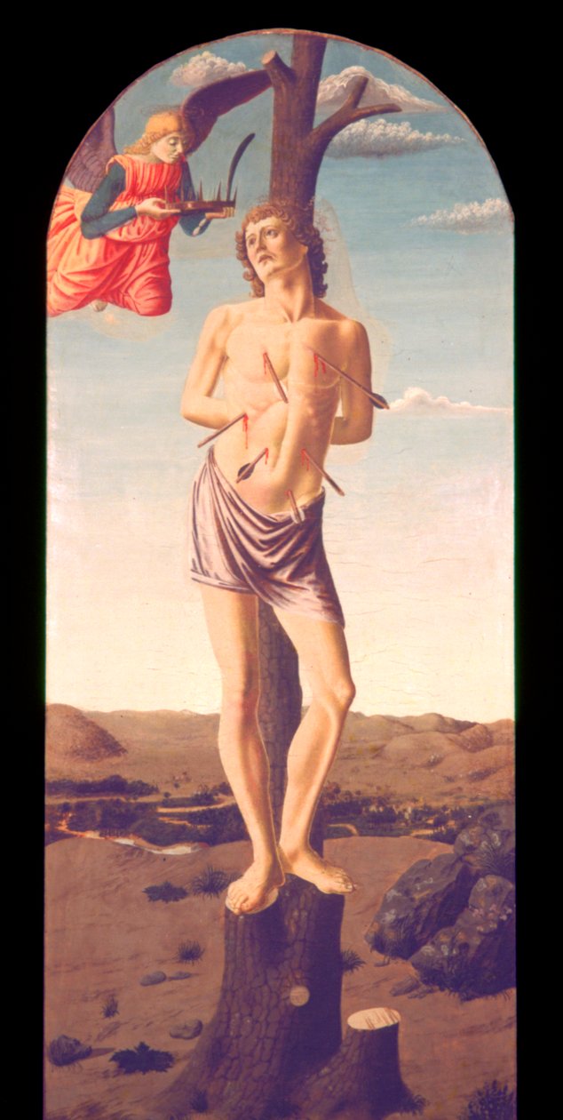 Św. Sebastian, 1457 autorstwa Andrea del Castagno