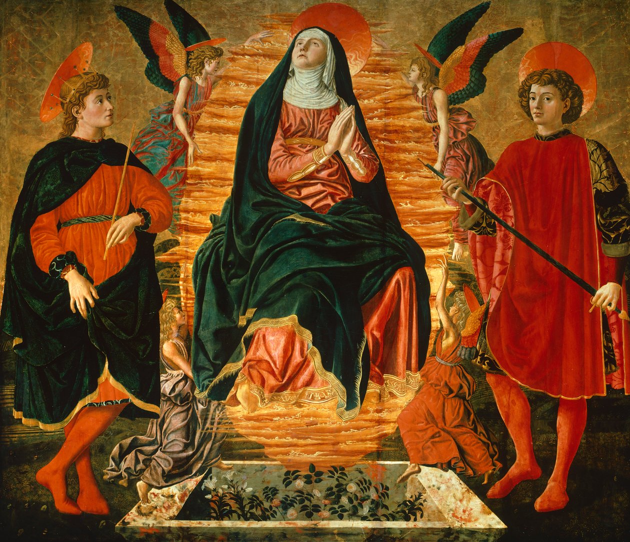 Wniebowzięcie NMP i świętych Julian i Miniato, Andrea del Castagno (ok. 1421-1457) autorstwa Andrea del Castagno