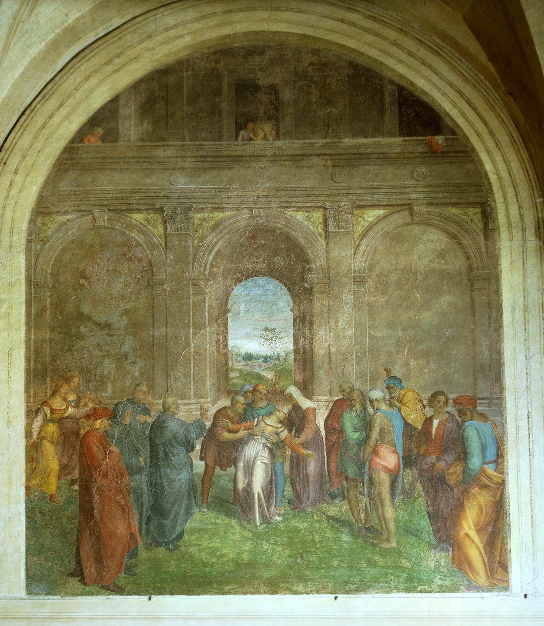 Uzdrowienie opętanej kobiety — Andrea del Sarto autorstwa Andrea del Sarto