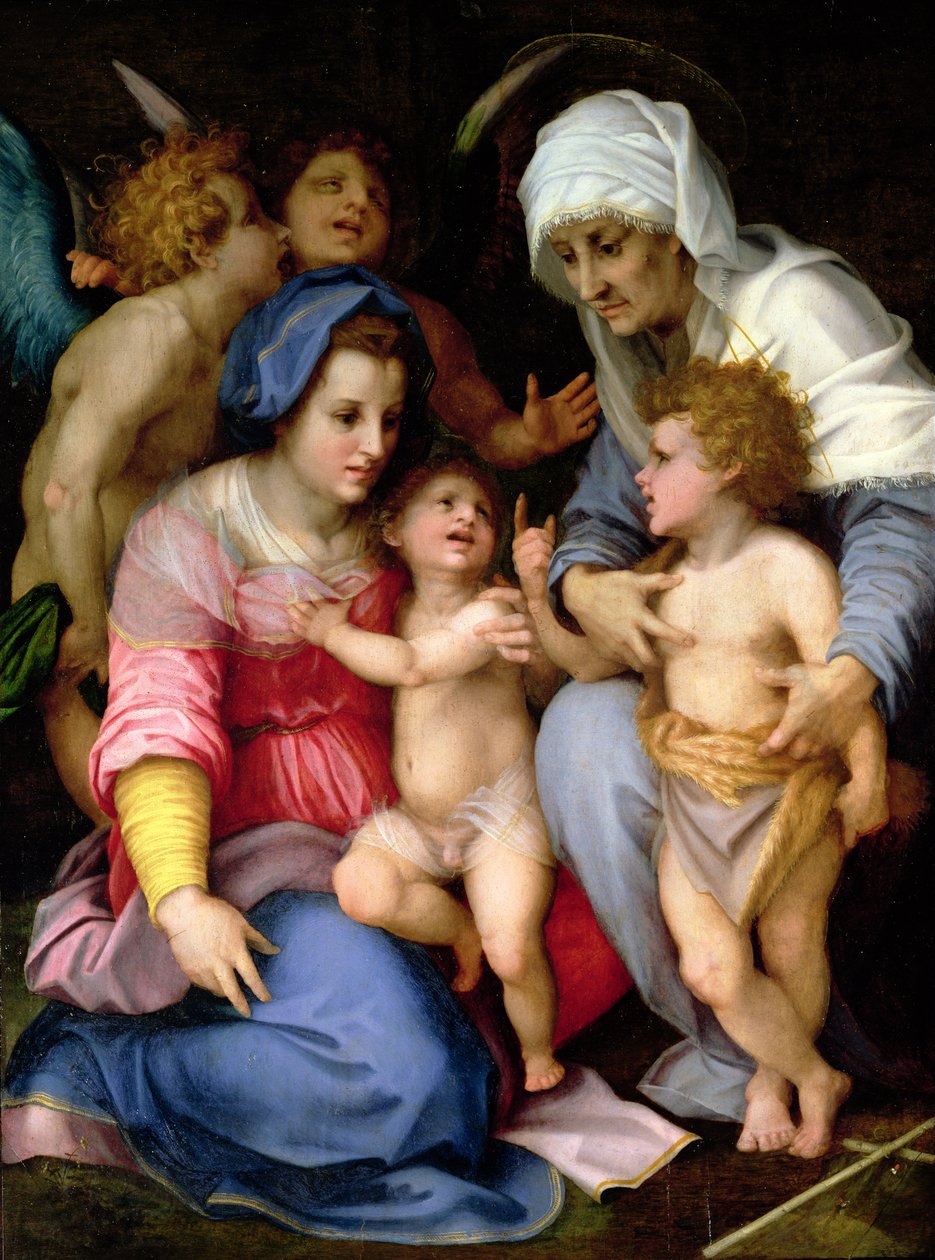 Święta Rodzina z Aniołami, ok. 1515-16 autorstwa Andrea del Sarto