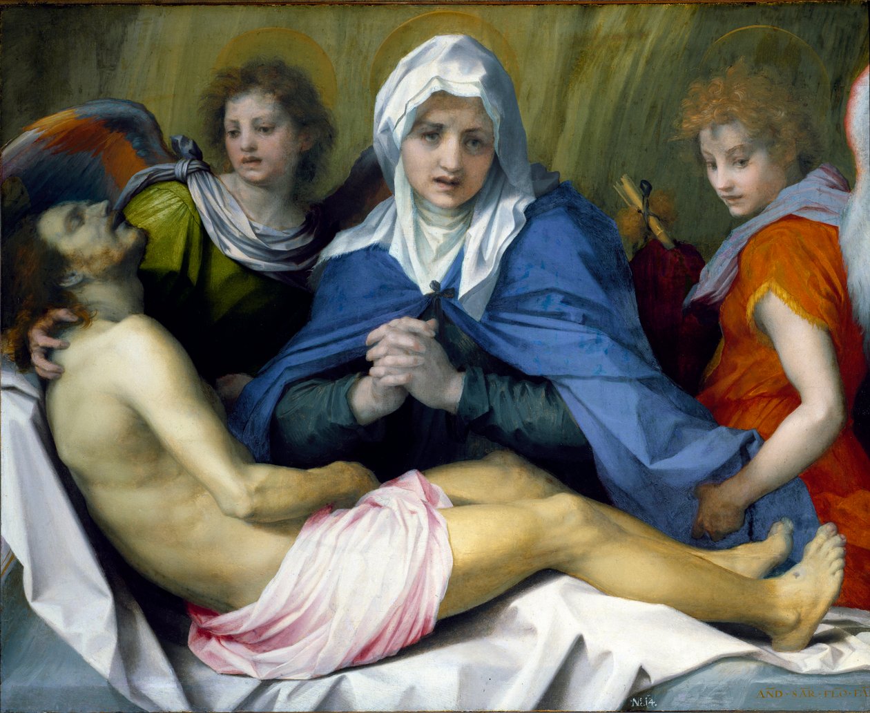 Lamentacja nad Martwym Chrystusem Obraz Andrea d