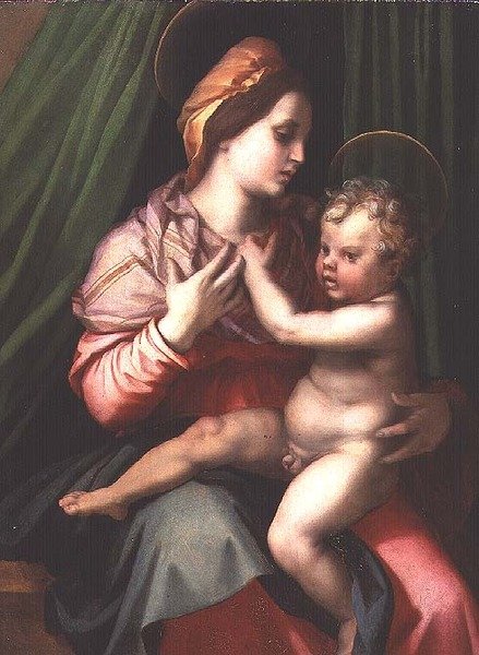 Madonna z Dzieciątkiem (panel) autorstwa Andrea del Sarto