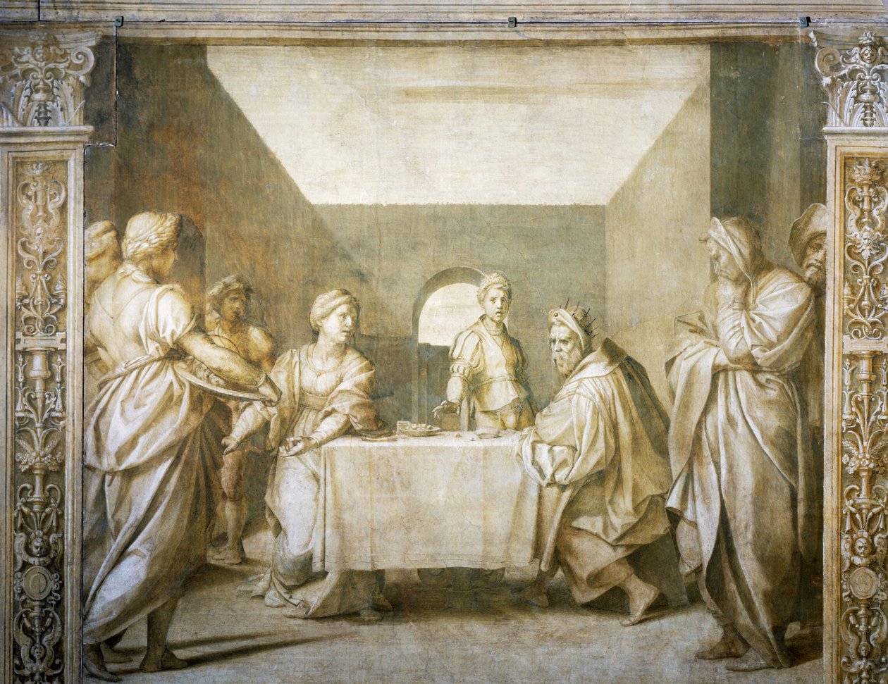 Prezentacja głowy Chrzciciela Herodiadzie przez Salome autorstwa Andrea del Sarto