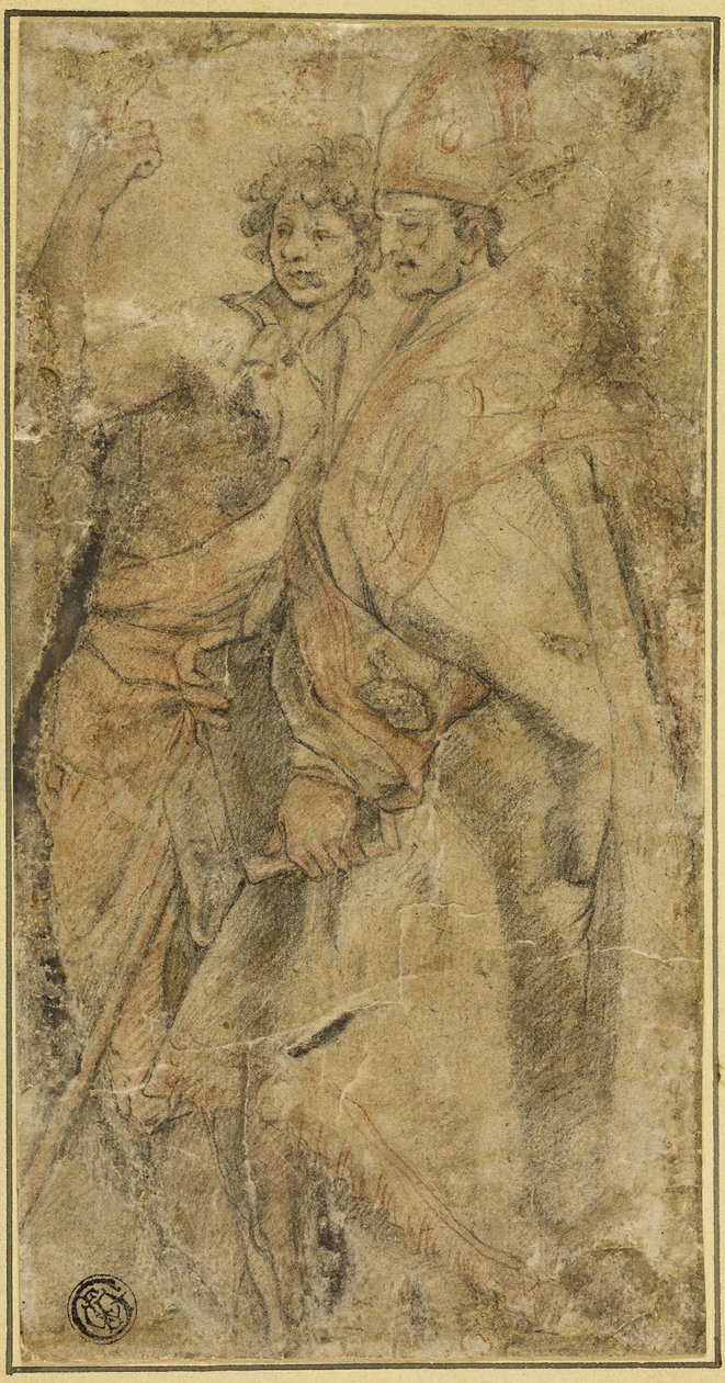 Św. Jan Chrzciciel i San Bernardo degli Uberti autorstwa Andrea del Sarto