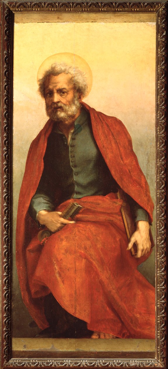 Św. Piotr, Ołtarz Św. Agnieszki (Obraz, 1525-1528) autorstwa Andrea del Sarto