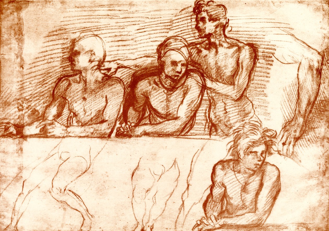 Studia do Ostatniej Wieczerzy autorstwa Andrea del Sarto
