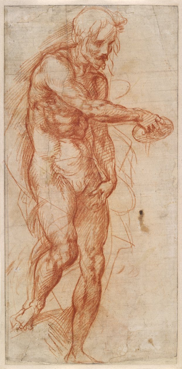 Studie für Johannes den Täufer autorstwa Andrea del Sarto