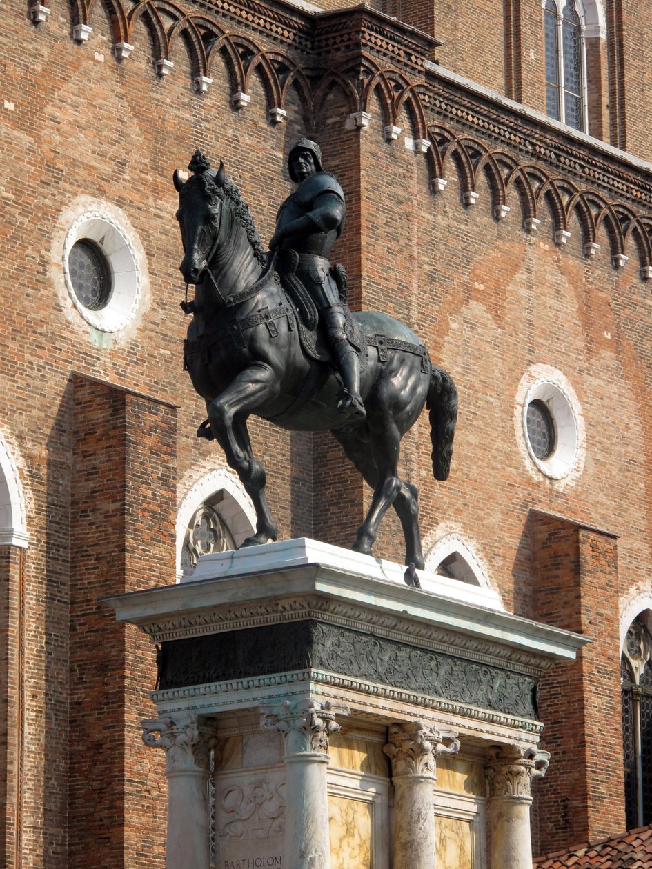 Pomnik konny Condottiere Colleoni autorstwa Andrea del Verrocchio autorstwa Andrea del Verrocchio