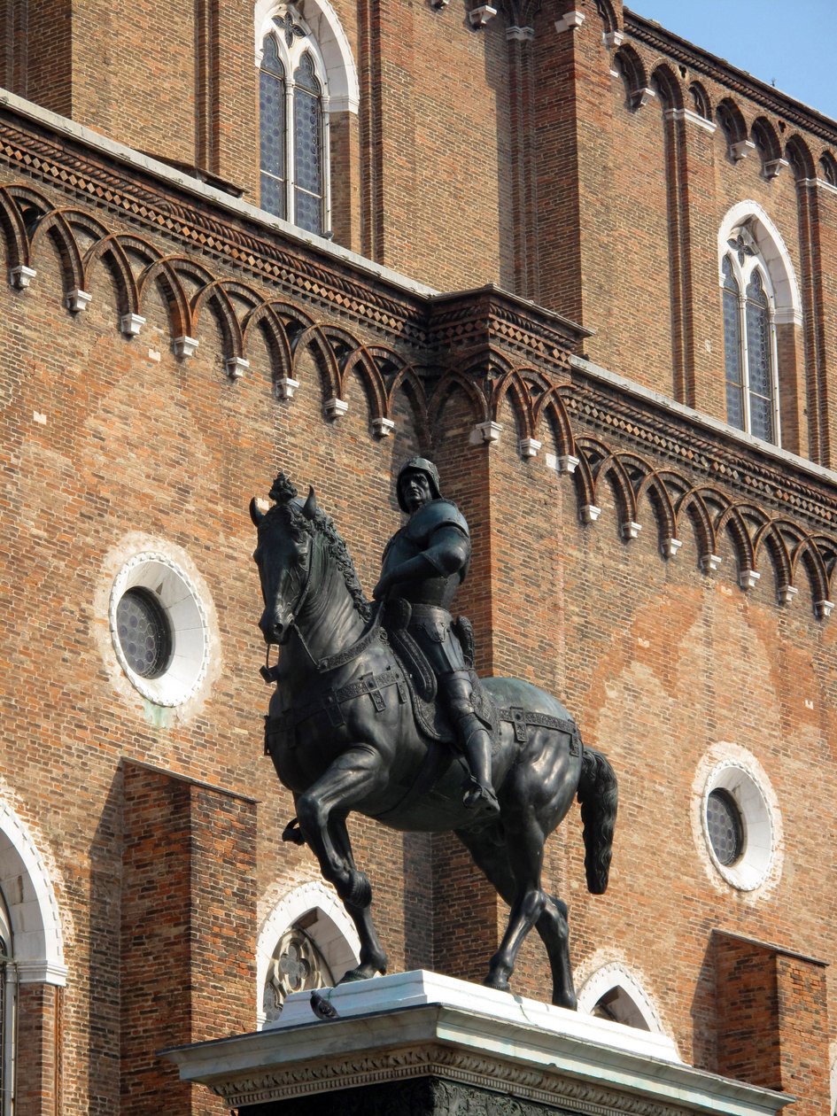 Pomnik konny Condottiere Colleoni autorstwa Andrea del Verrocchio autorstwa Andrea del Verrocchio