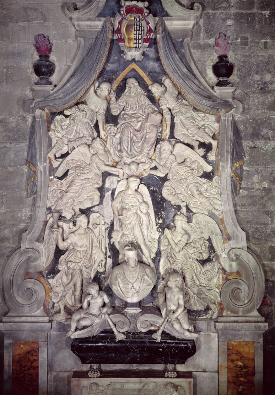 Pomnik nagrobny kardynała Forteguerriego (marmur) autorstwa Andrea del Verrocchio