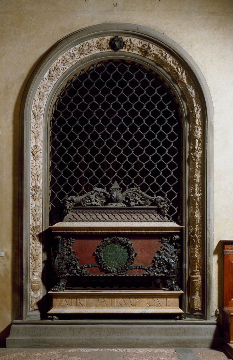 Pomnik nagrobny Piero i Giovanniego de Medici, syna Cosimo de Medici starszego autorstwa Andrea del Verrocchio