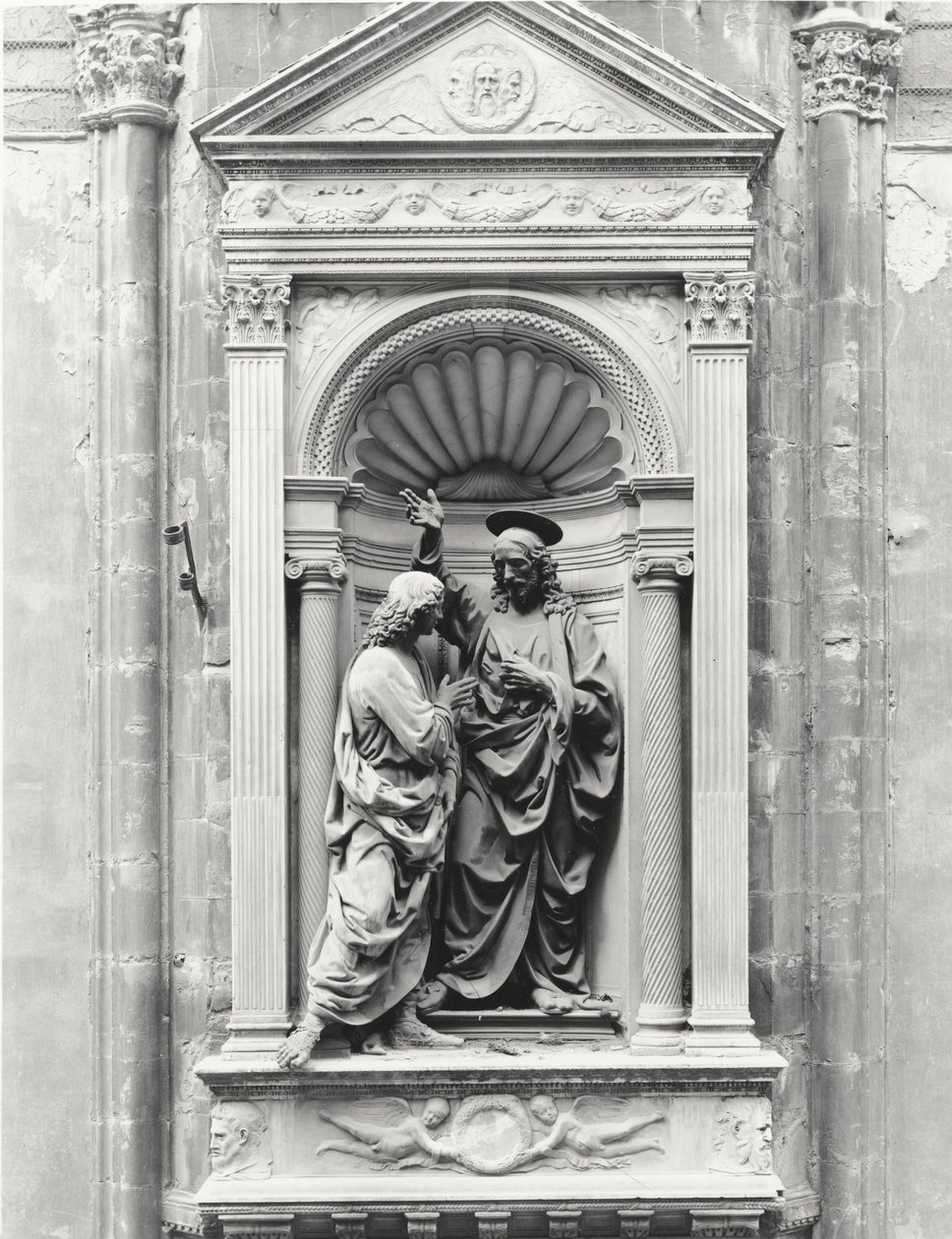 Niedowierzanie św. Tomasza autorstwa Andrea del Verrocchio