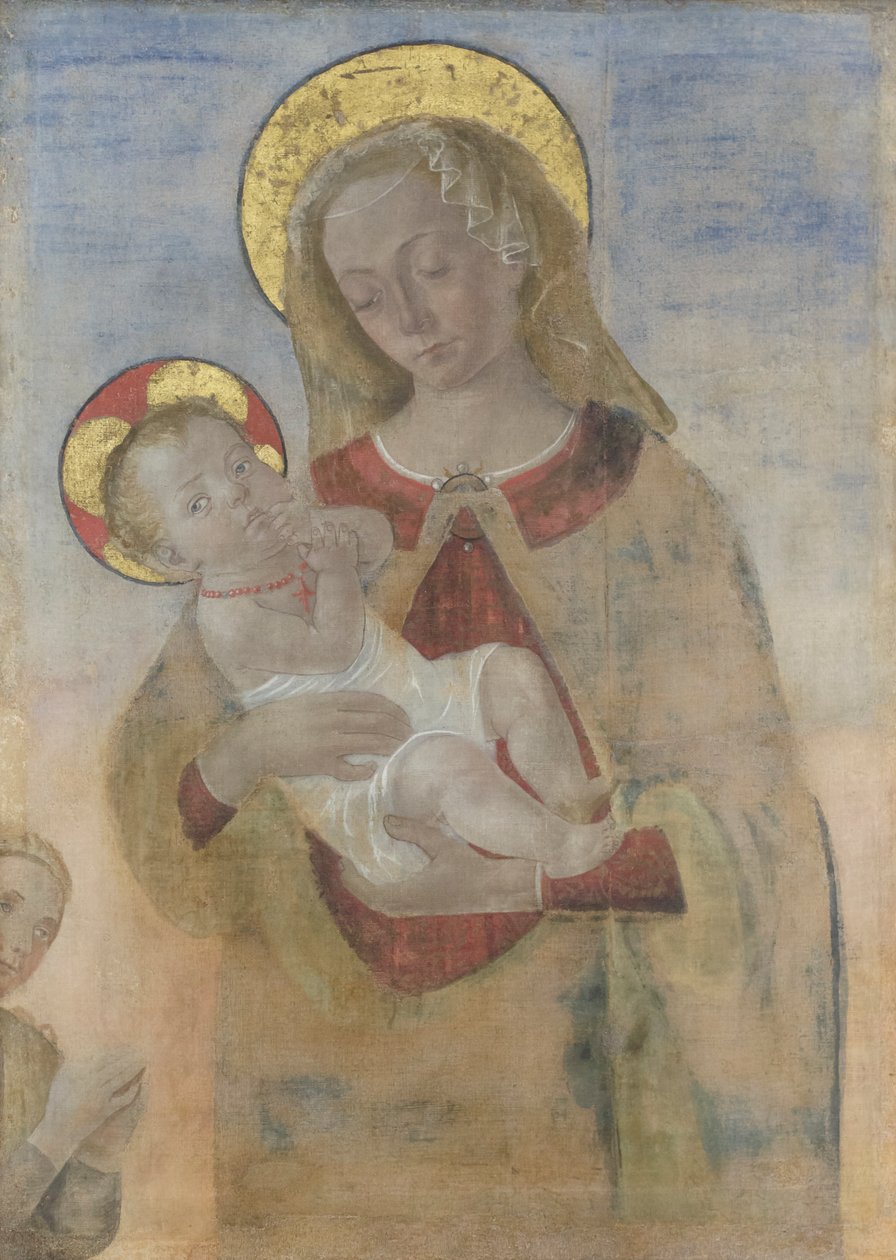 Madonna z Dzieciątkiem i modlitwą, ok. 1470-80 (olej na płótnie) autorstwa Andrea del Verrocchio