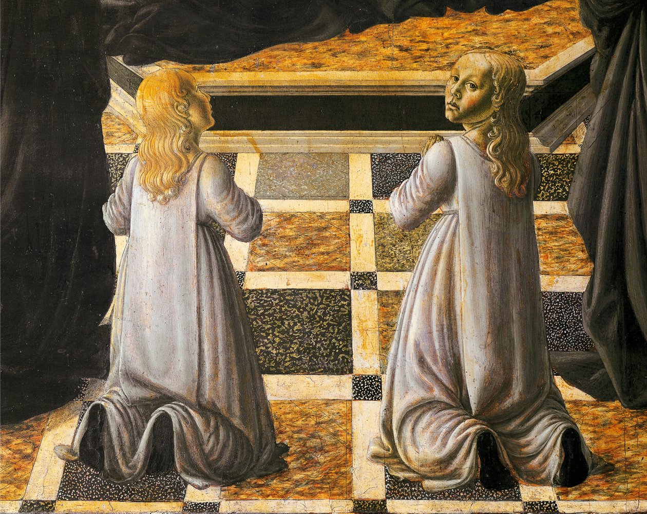 Święta Monika, Andrea del Verrocchio (1437-1488), fragment, kościół Santo Spirito, Florencja autorstwa Andrea del Verrocchio